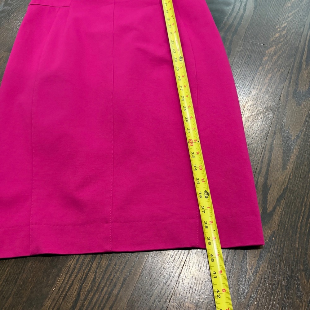 Akris Punto Sheath Dress Womens 10 Fuchsia Pink Sleeveless Jersey Office Career - Picture 12 of 12